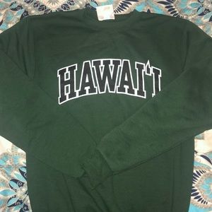 Green Champion Hawaii State Crew Neck!